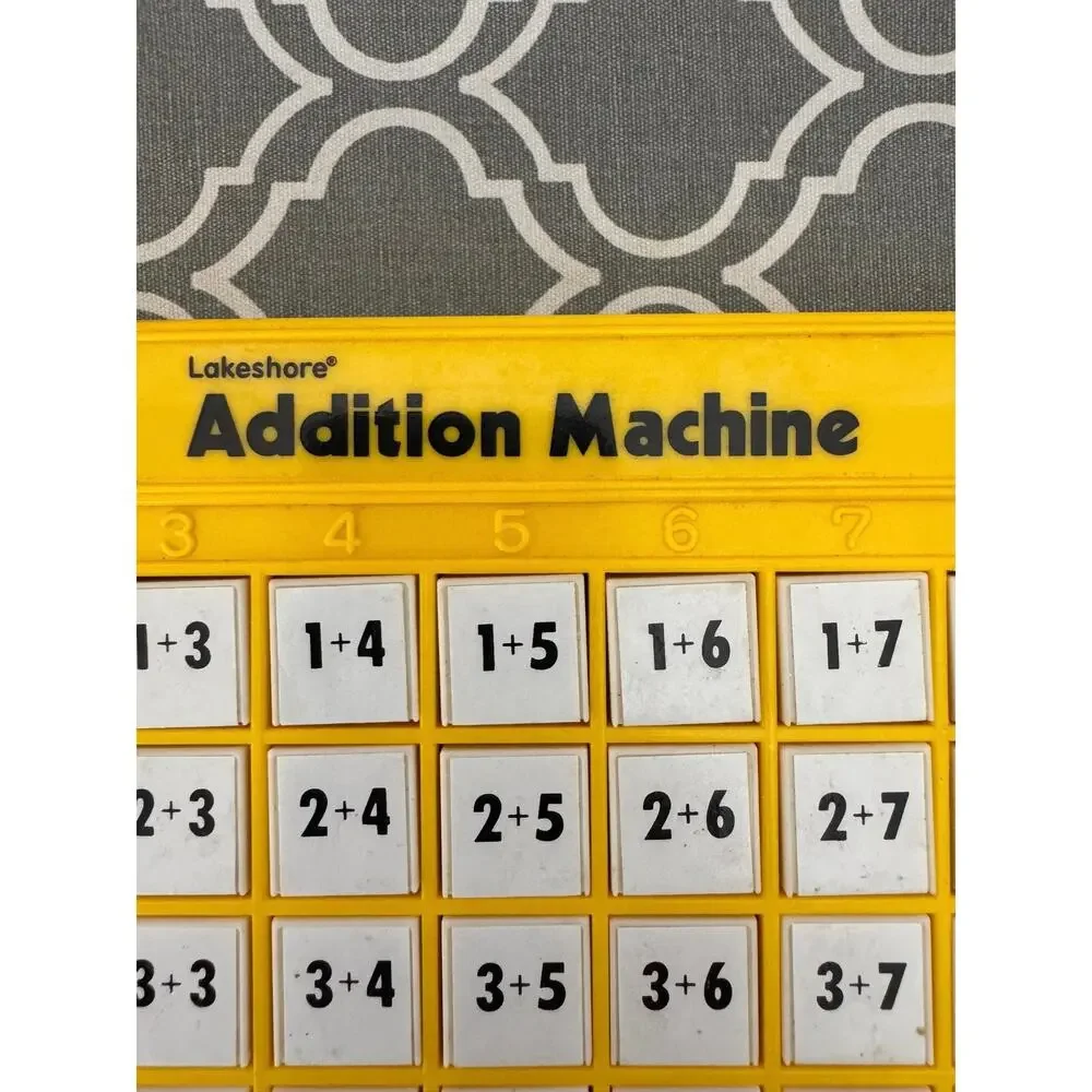 Lakeshore Machine Math Addition Educational Tool Push Button Home School Class